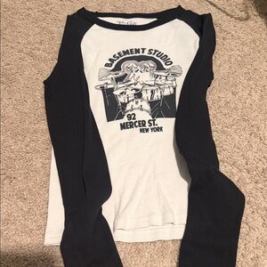 Brandy Melville  Graphic Long Sleeve Shirt
